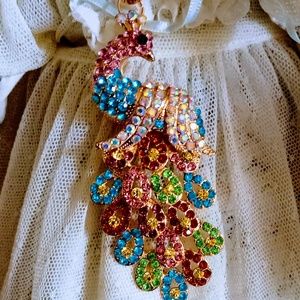NWT Betsey Johnson Pretty Peacock